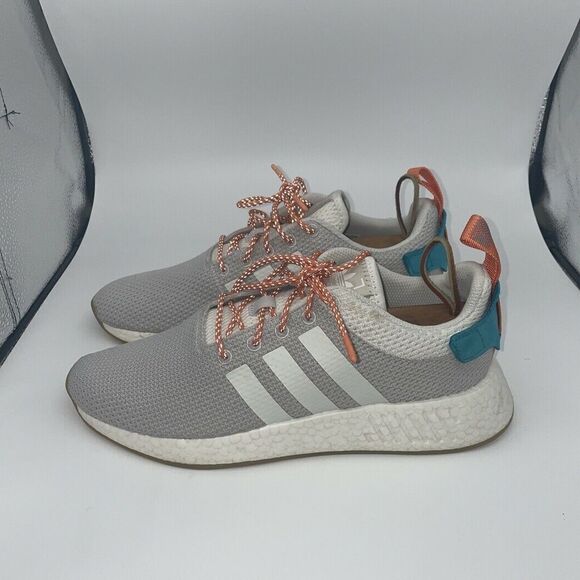 Adidas Originals NMD R2 Boost Summer Crystal Size 10 Sneakers CQ3080 - Picture 3 of 6
